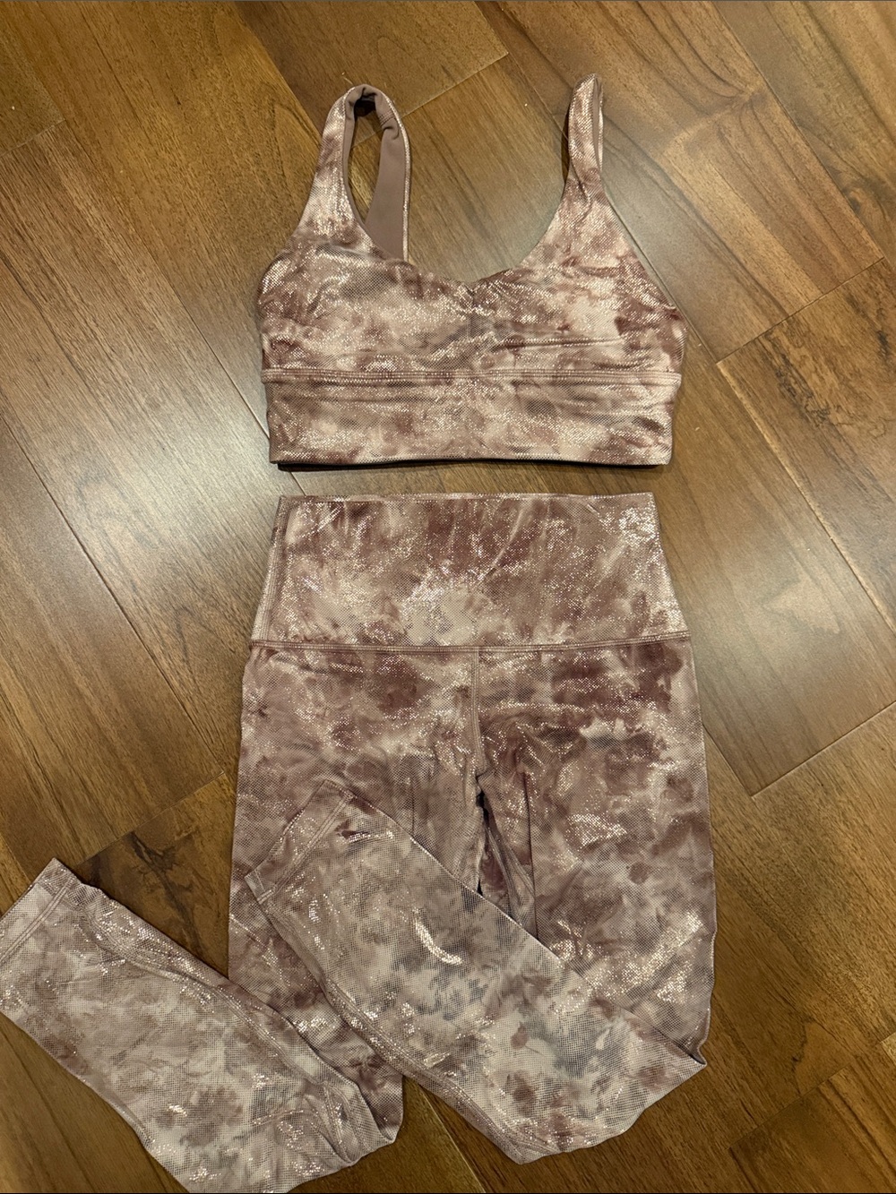 lululemon athletica Nude Blush Shimmer set